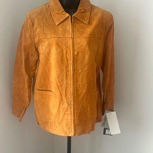 Phase Two Burnt Orange Suede Jacket. NWT